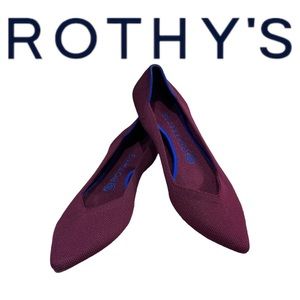 Rothy’s The Point, Magenta/Plum (Retired Color) Size 8